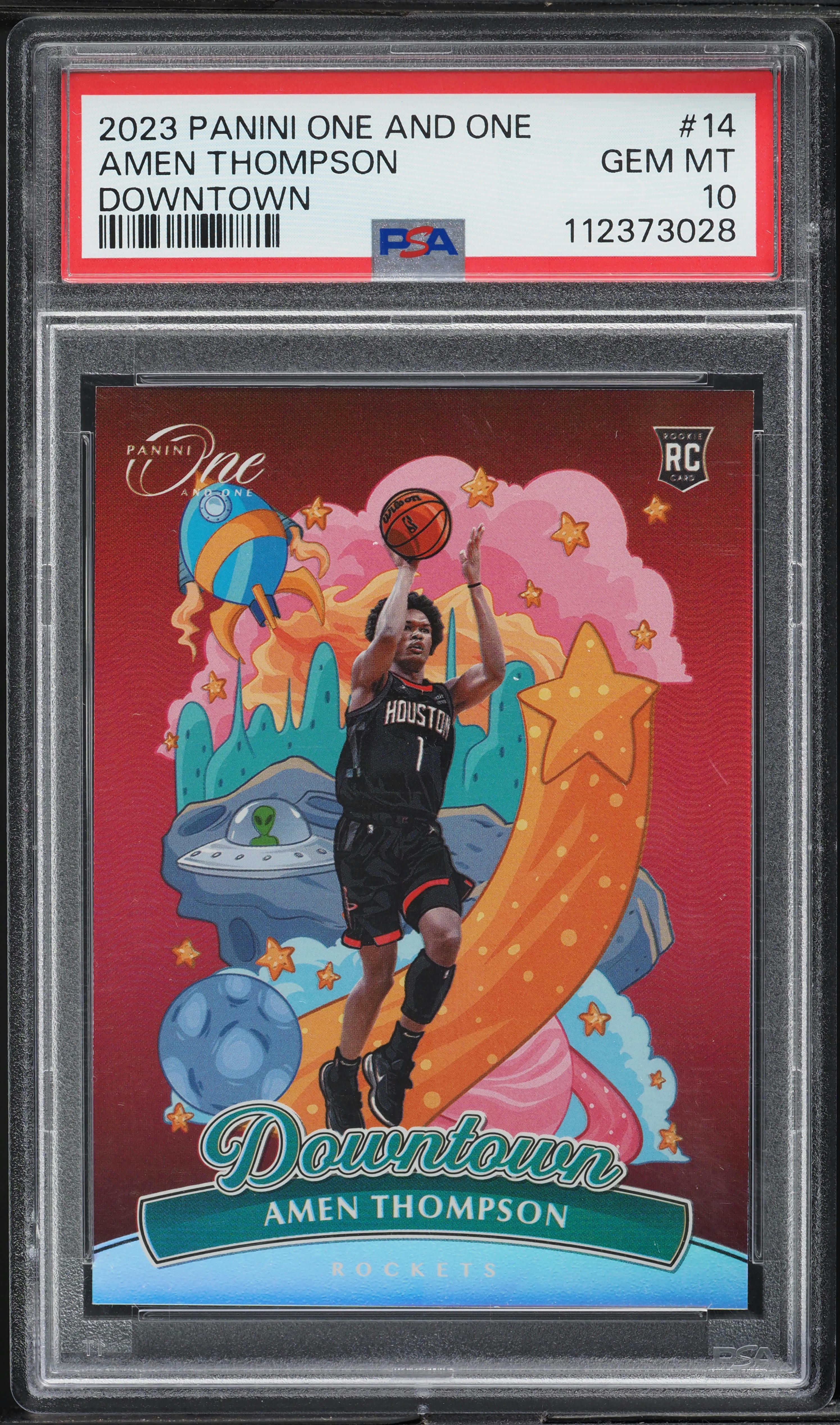 Reference example: Amen Thompson — 2023 Panini One and One Downtown #14