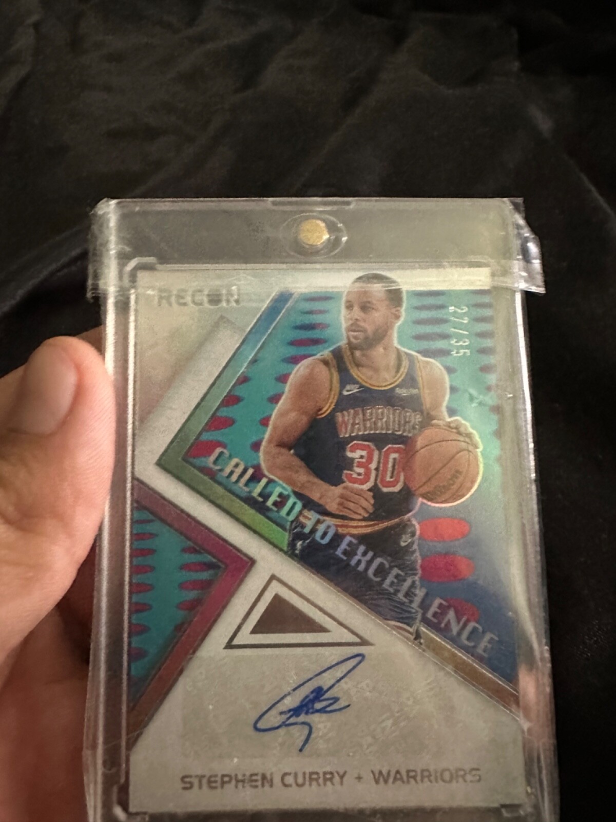 Reference example: Stephen Curry — Recon Called to Excellence ungraded autograph example /35