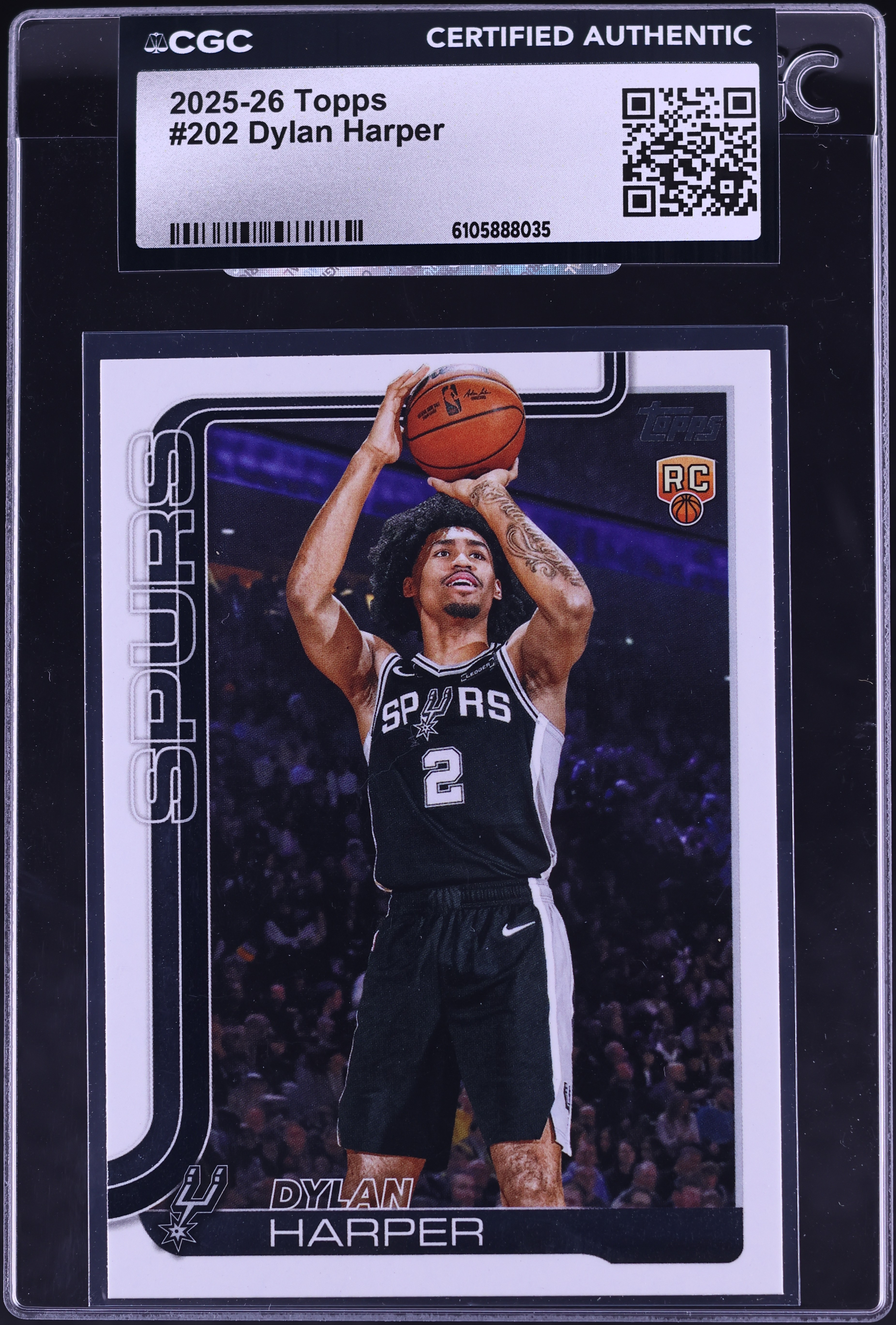 Reference example: Dylan Harper — 2025-26 Topps #202