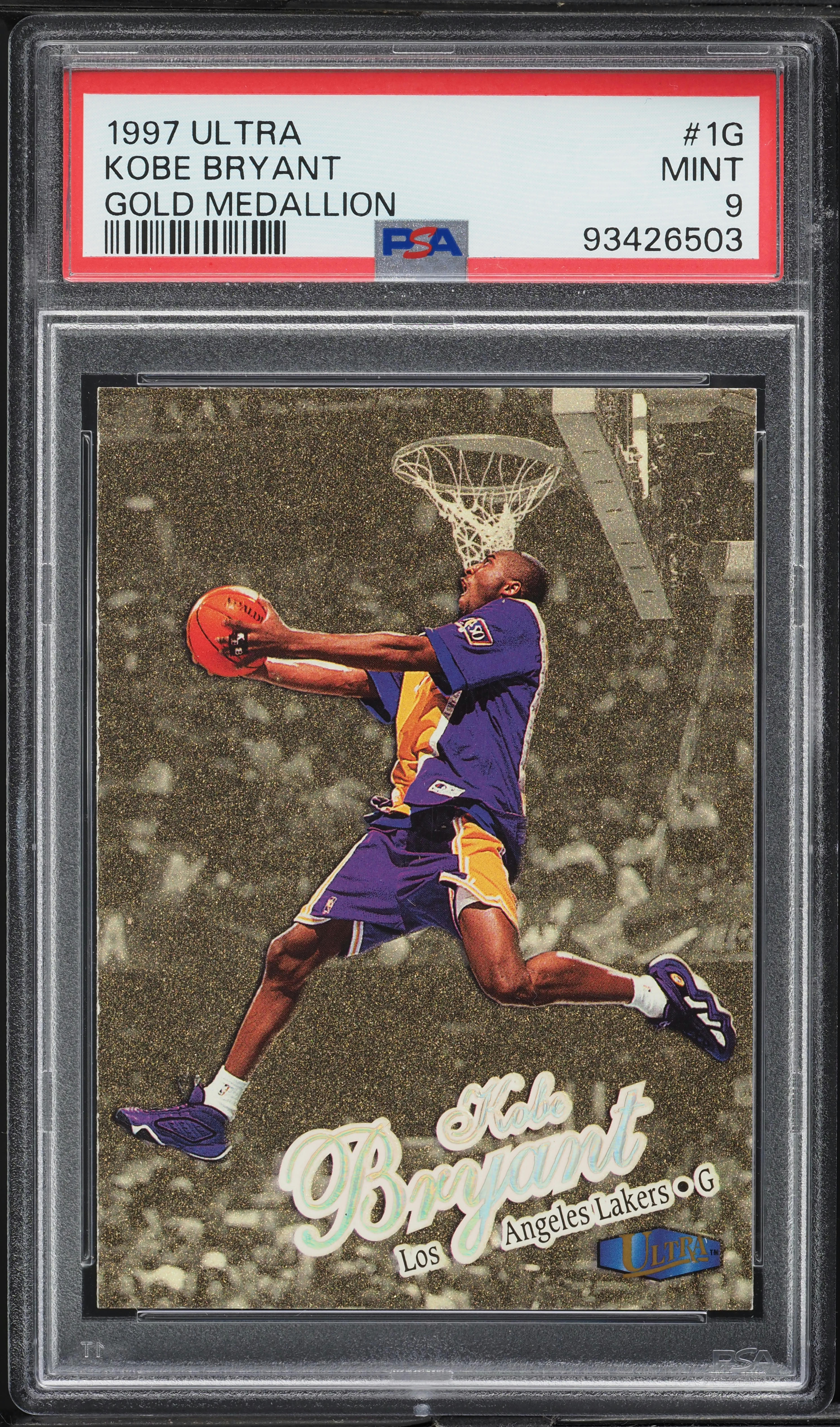 Reference example: Kobe Bryant — 1997 Ultra Gold Medallion #1G