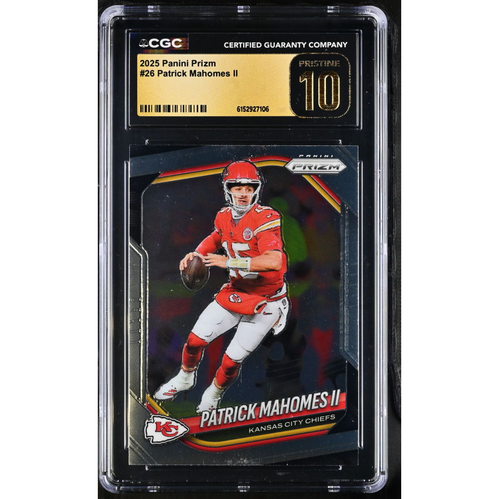 Reference example: Patrick Mahomes II — 2025 Panini Prizm #26